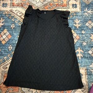 Torrid Size 0 Black Tank Blouse Design